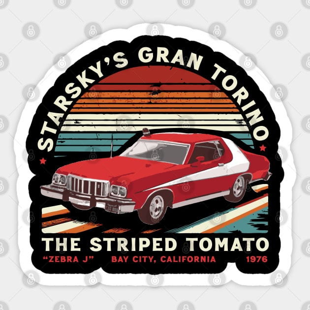 Starsky's Gran Torino /// Vintage 70s Fan Design Sticker by Trendsdk